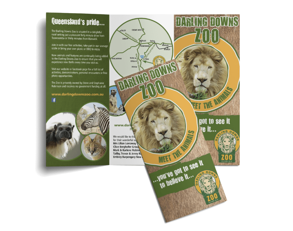 Darling Downs Zoo Logo ddz brochure