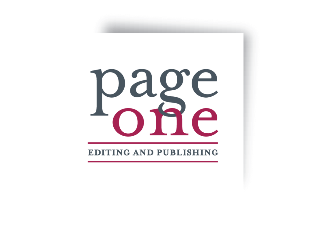 Page One Editing Brand page one logo