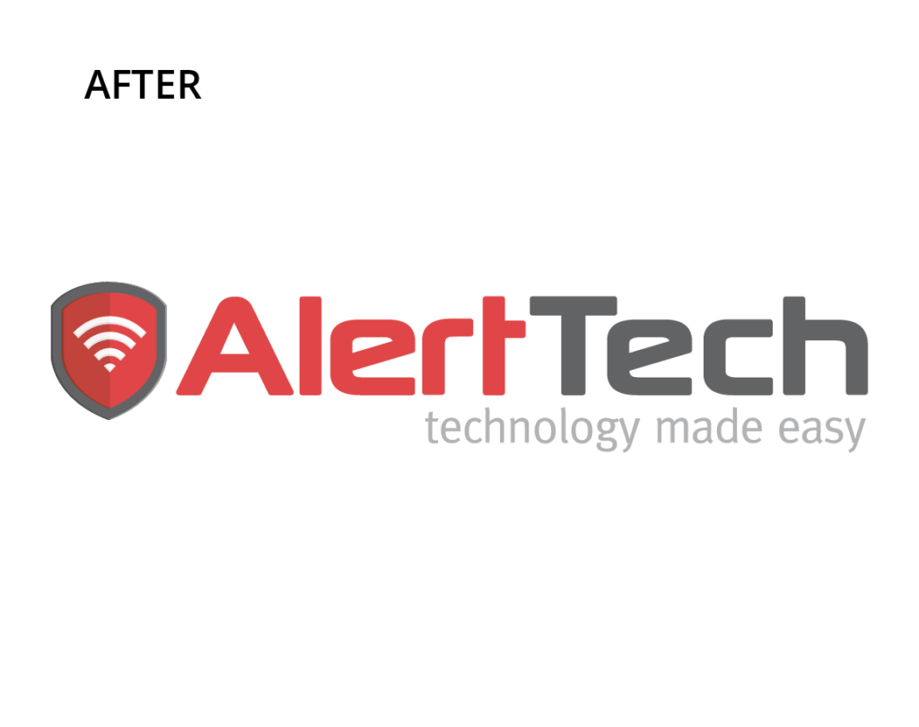 alert logo after