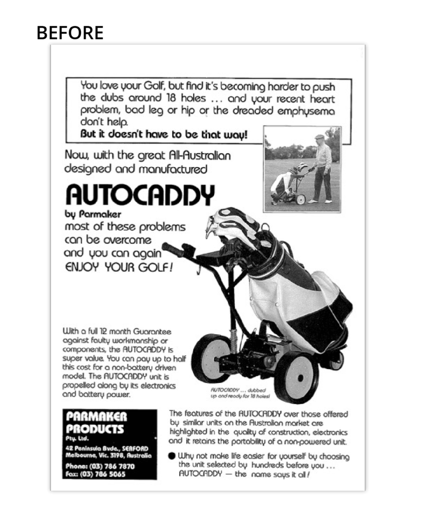 Golf Manufacturer Complete Overhaul parmaker befoere