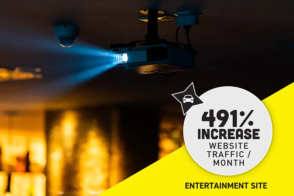 SEO stats entertainment site 2